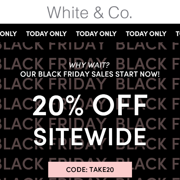 SITEWIDE SALE🔥 Black Friday Sales are LIVE!
