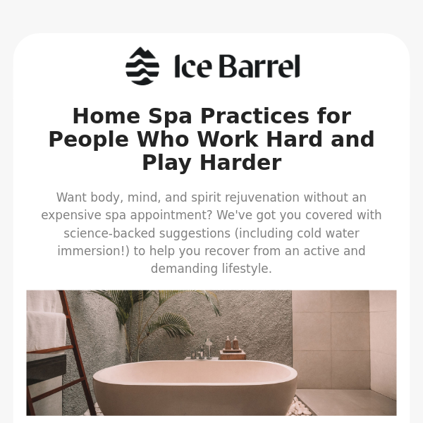 Our top 5 home spa day practices to recover and rejuvenate 👌🧊