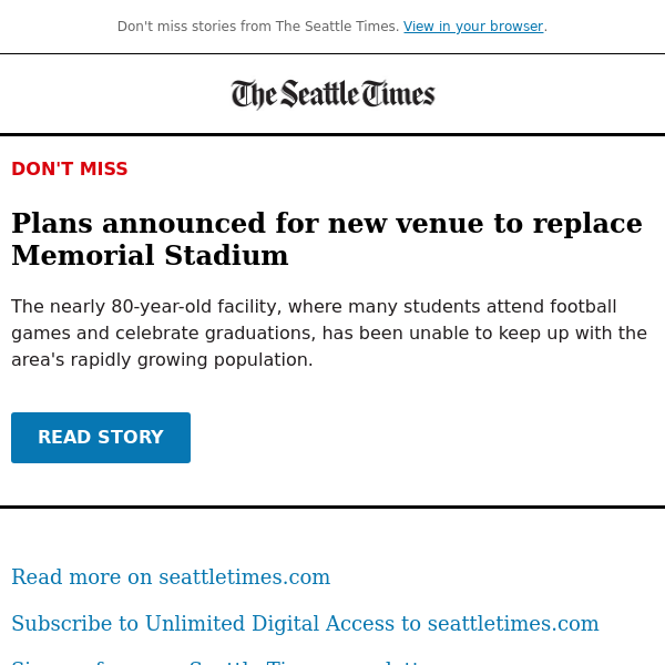 Seattle seeks private group to rebuild Memorial Stadium