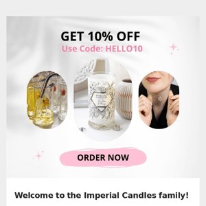⭐ Welcome! Here's 10% off your first order. ⭐