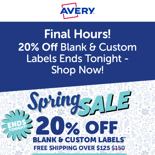 Final Hours - 20% Off Label Sale Ends Tonight – Shop Now