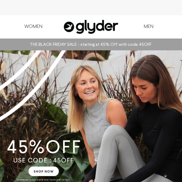 Glyder's Black Friday Sale is LIVE!