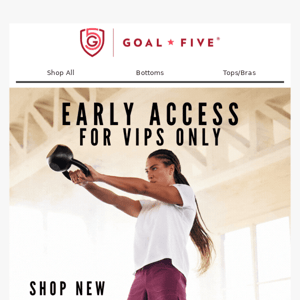 VIP: early access to new gear!