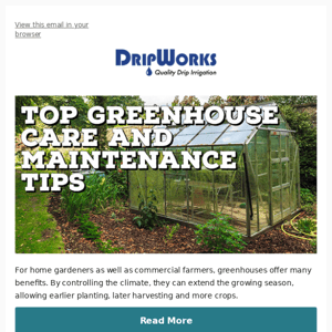 Top Greenhouse Care and Maintenance Tips