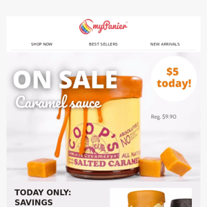 *Today* Coop's Salted Caramel Sauce from MA on sale ✨