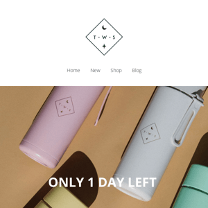 ONLY 1 DAY LEFT 🛒