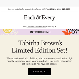 Tabitha Brown's limited-edition set!