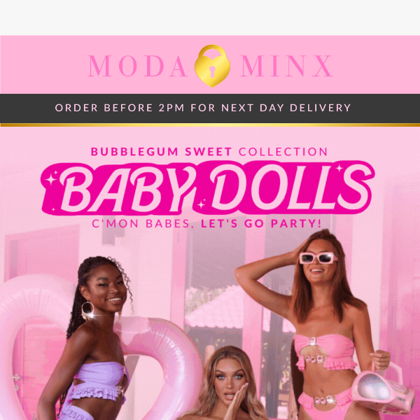 INTRODUCING BABY DOLLS, OUR NEWEST COLLECTION 💘