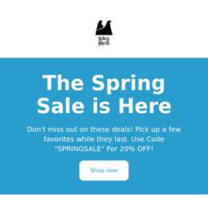 HUGE Spring Sale!
