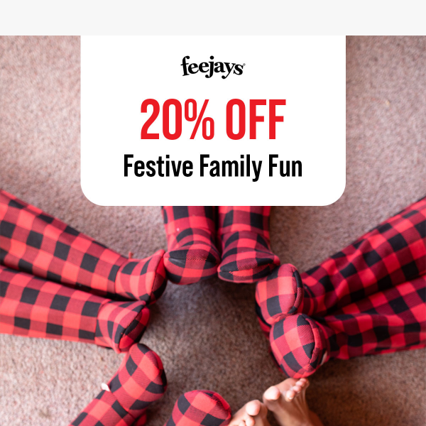 Deck the Halls with 20% Off Matching Feejays