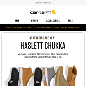 Meet the new Haslett Chukka