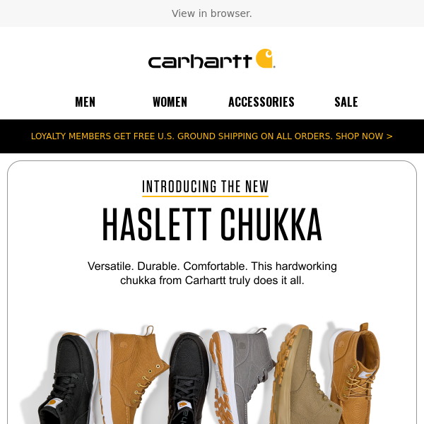 Meet the new Haslett Chukka