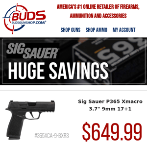 Start Your Week Off With Sig Sauer Savings