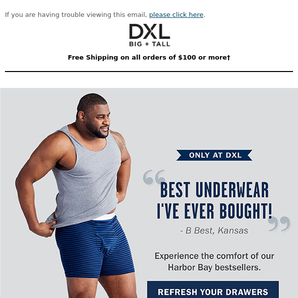 Great Days Start With Awesome Underwear. - DXL Big & Tall