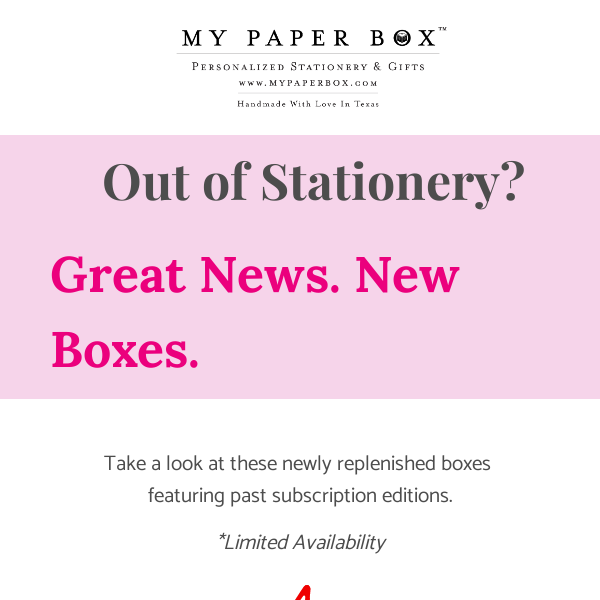 New Themed Stationery Boxes 📦