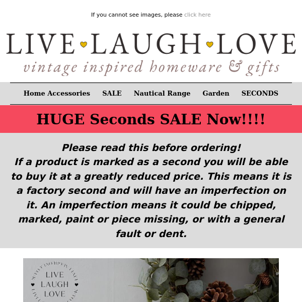 HUGE Seconds Sale!!! Massive SAVINGS & Bargains!!  💰 💃