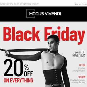 ⬛ BLACK FRIDAY STILL ON 🔥- 20% OFF EVERYTHING 🔥 HURRY UP!