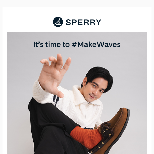 It’s time to #MakeWaves. #SperryxJoshua