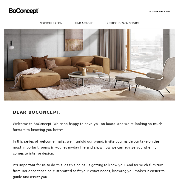 Welcome to BoConcept