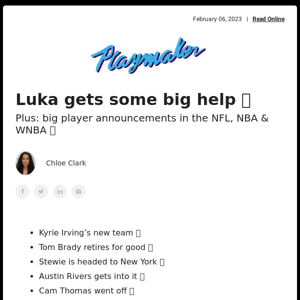 Luka gets some big help 🙌