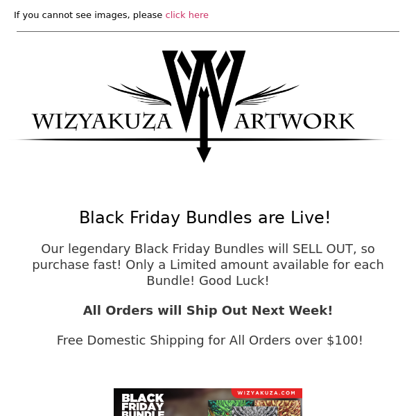 BLACK FRIDAY BUNDLES ARE NOW LIVE! || Wizyakuza.com