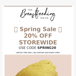 20% OFF STOREWIDE SPRING SALE  🎉