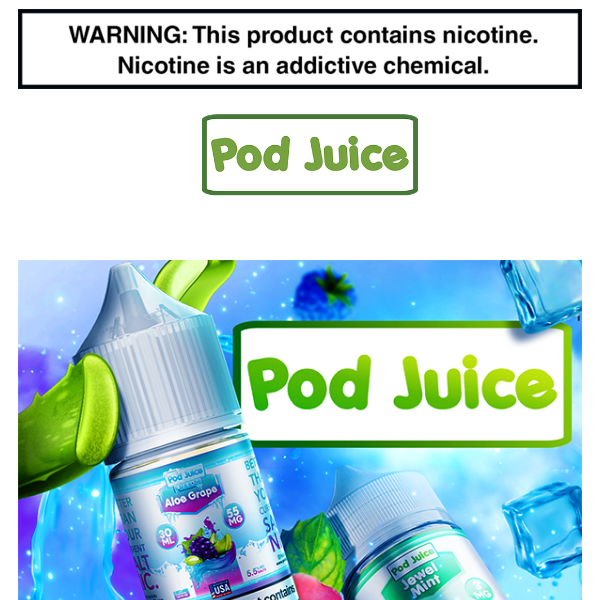 🧊🍇 POD JUICE SUMMER COLLECTION! - NOW AVAILABLE! 🧊🍃