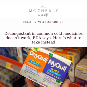 Decongestant in common cold medicines doesn’t work, FDA says. Here’s what to take instead