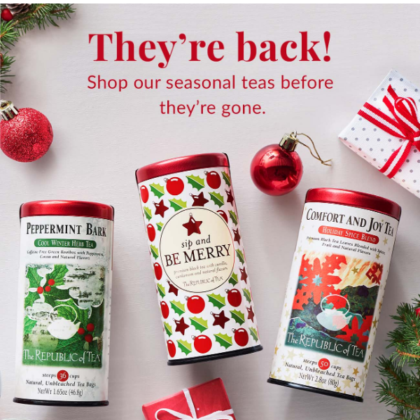 Limited Edition Holiday Teas are Here! 🎉