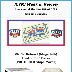 ICYMI Week in Review | Funko Vinyl Soda | Megadeth