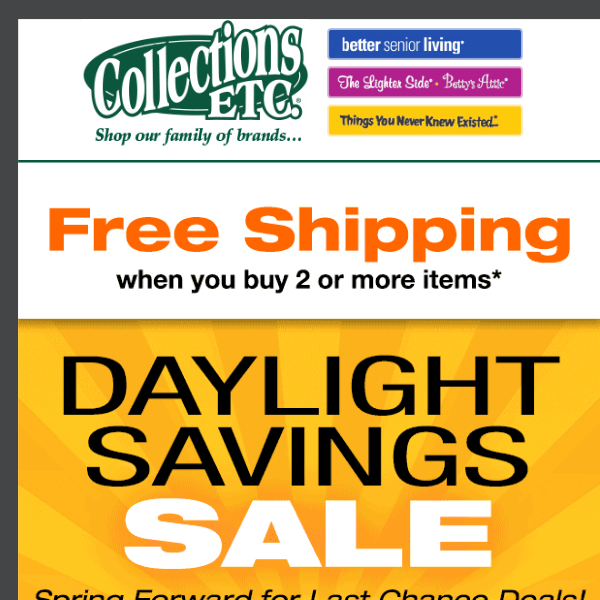 Collections Etc. - Latest Emails, Sales & Deals