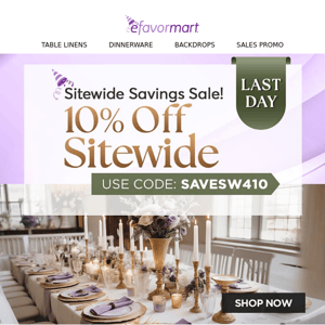 Last Call For Sitewide Savings - Don't Miss Out! 🚨