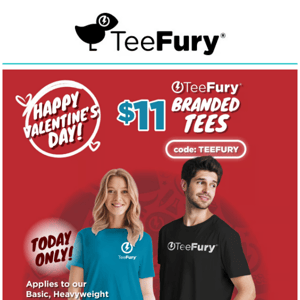 All TeeFury Branded tees now on sale!