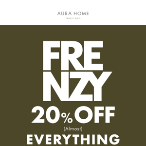 🌪 Aura Home, AURA FRENZY 20% off (Almost) EVERYTHING Now On! 🌪