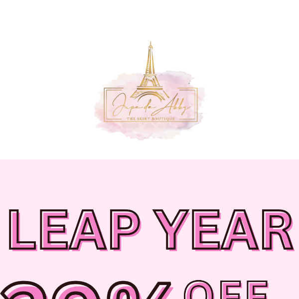 29% OFF LEAP YEAR SALE 🎉