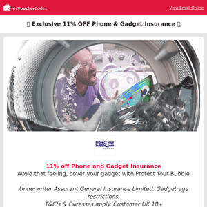 Exclusive 11% OFF Phone Insurance with Protect Your Bubble