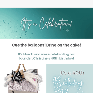 It's Christine's Birthday! Celebrate with 40+ Items on Sale!