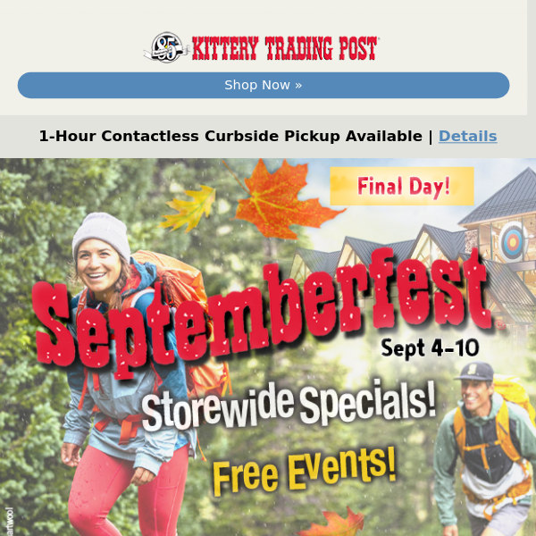 SEPTEMBERFEST Ends Today!