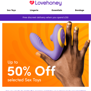 Up to 50% OFF [Sex Toys] 😏