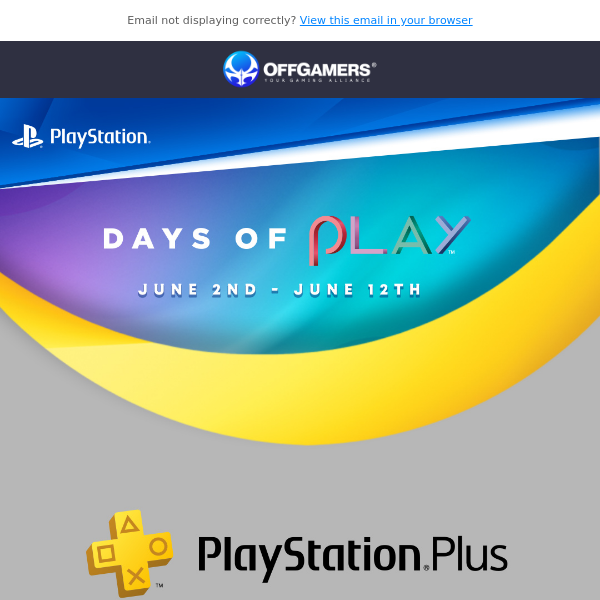 PlayStation Days of Play – PS Plus Offer