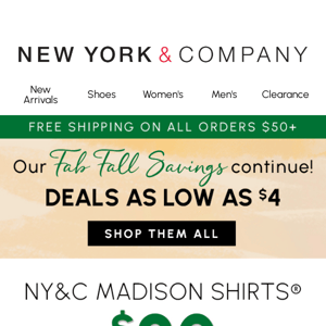 Fab Fall Savings!🍂Deals As Low As $4!