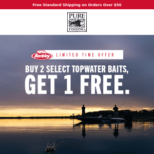 Now is The Time To Save On Berkley Topwater Baits!