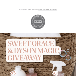 Win a Dyson Vacuum & Sweet Grace Goodies! 🤩
