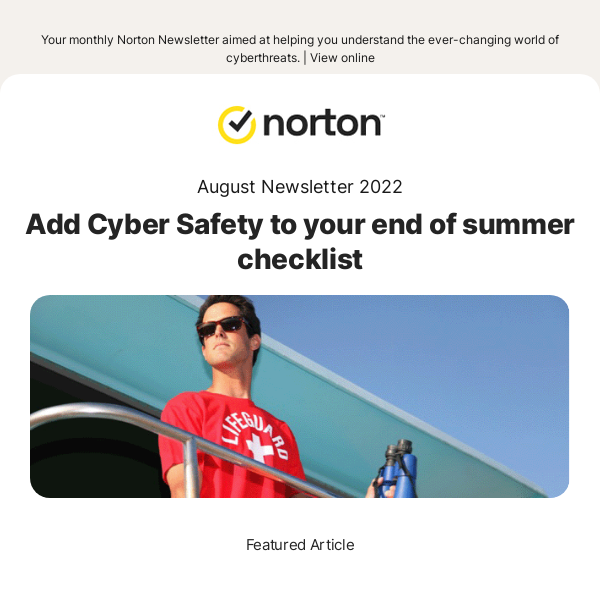 Norton Newsletter – August Edition