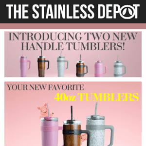 INTRODUCING more new handle tumblers!😍