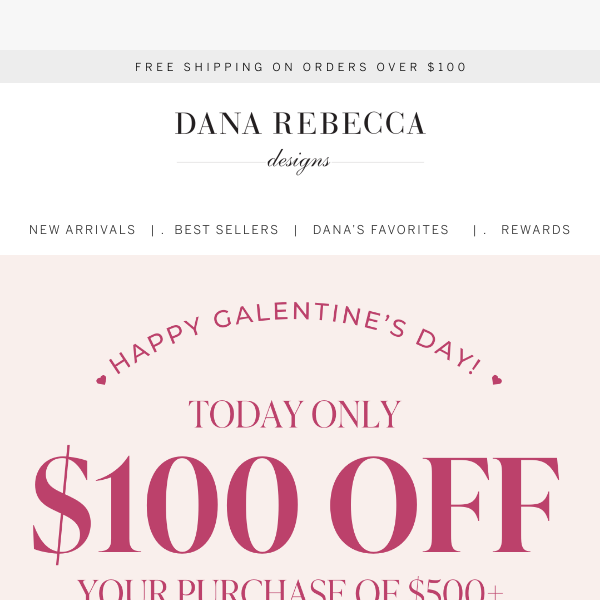 $100 off for Galentine's Day! 💕💎