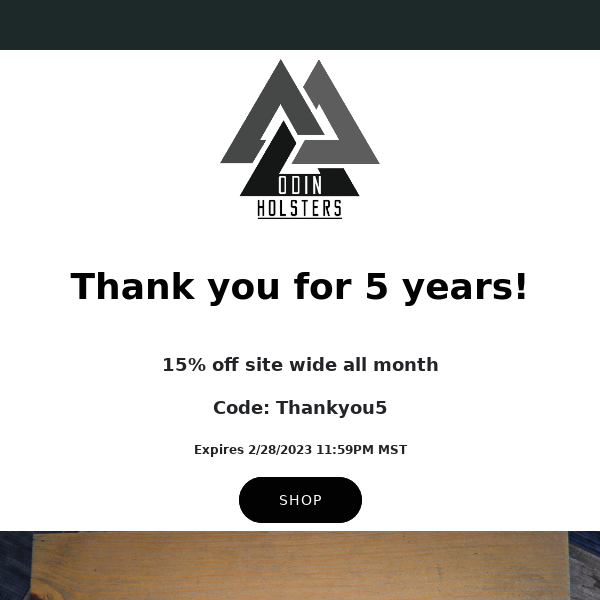 Celebrate with Odin Holsters: 5 Years Strong!