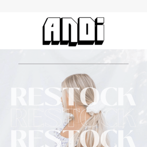 RESTOCK is live! 🎉