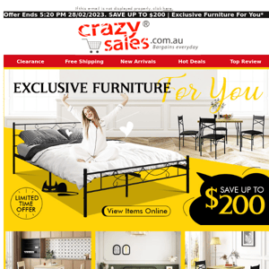 🍧SAVE UP TO $200 | Exclusive Furniture For You*