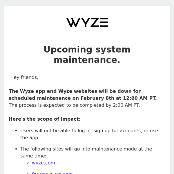 Free shipping hot sale wyze